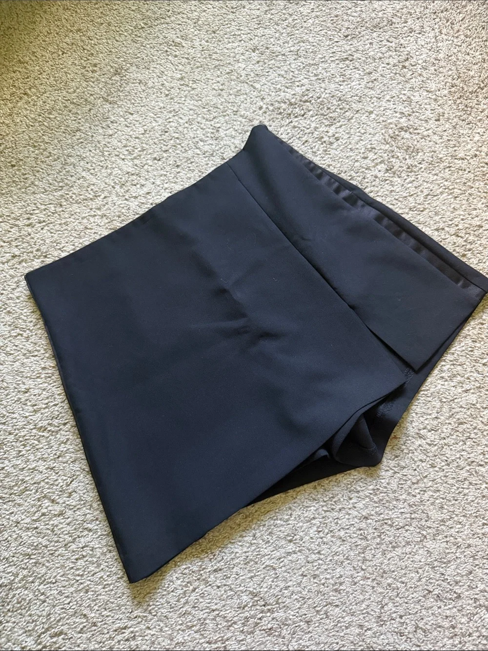 Zara Black Asymmetric Skort